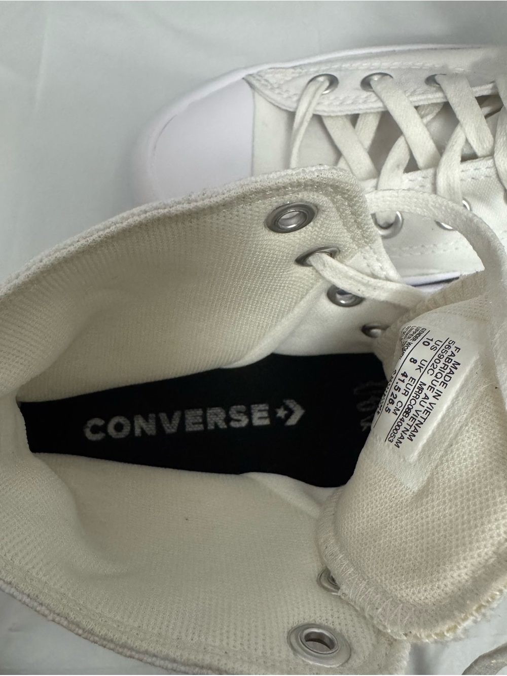 Converse Chuck Taylor All Star High Top Sneakers Canvas Lugged Sole Women's 10 - Picture 7 of 8
